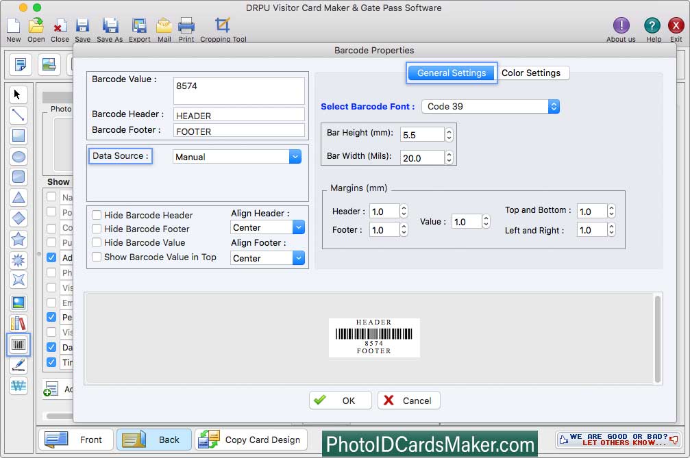 Barcode Properties