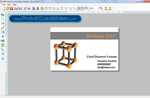 Screenshot of Create Business Card 7.3.0.1
