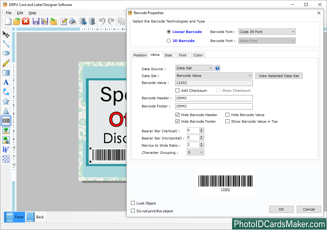 Barcode Properties