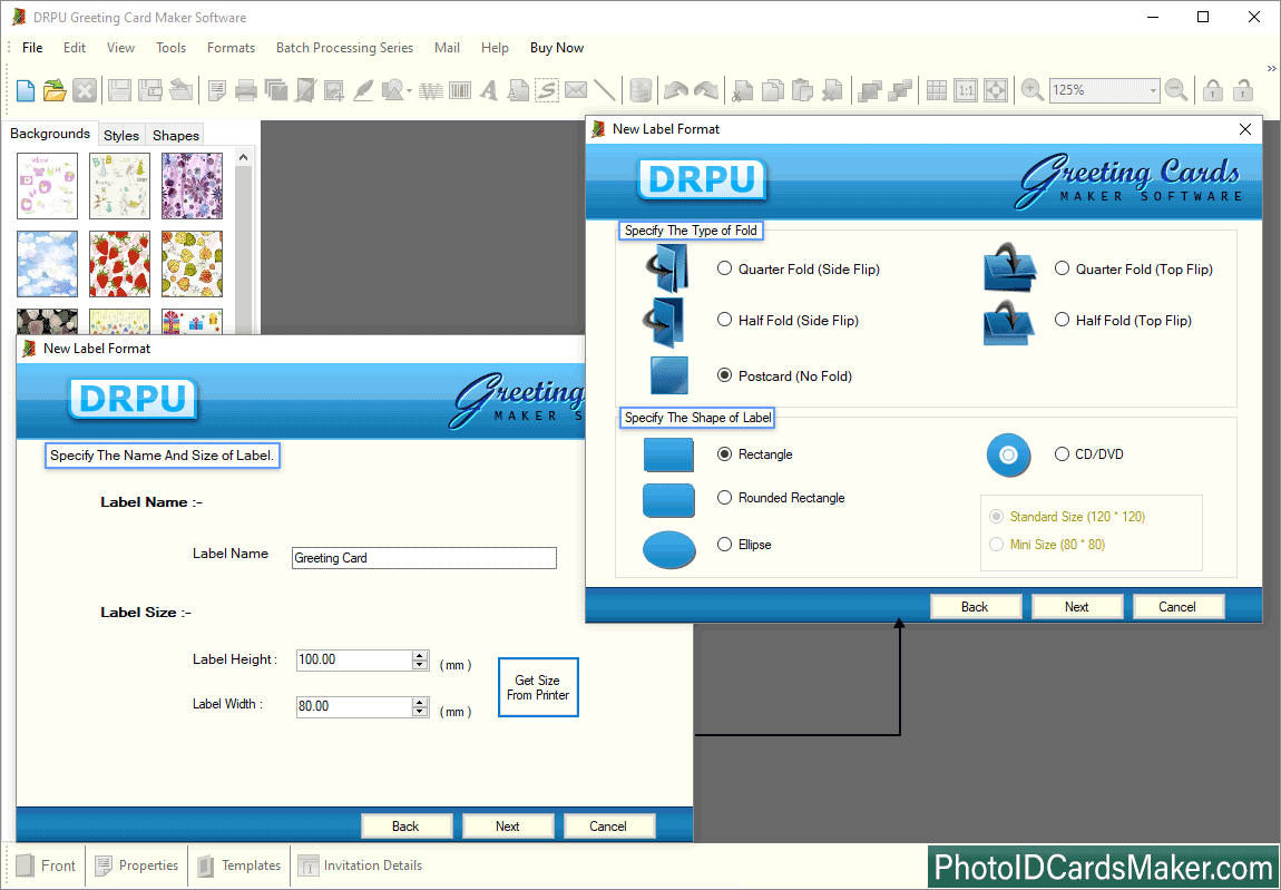 Choose Specify the Type of Fold