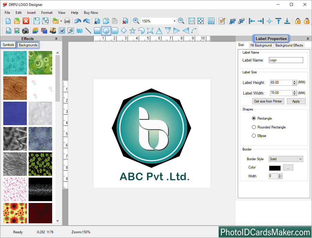 Logo Maker Label Properties Set