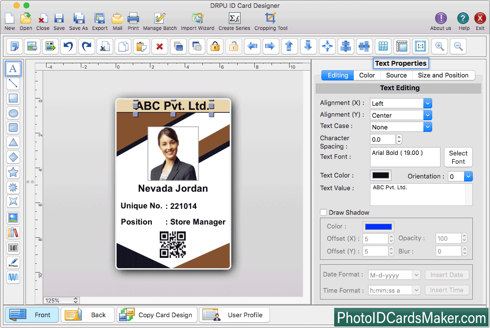 Mac ID Card Design Software