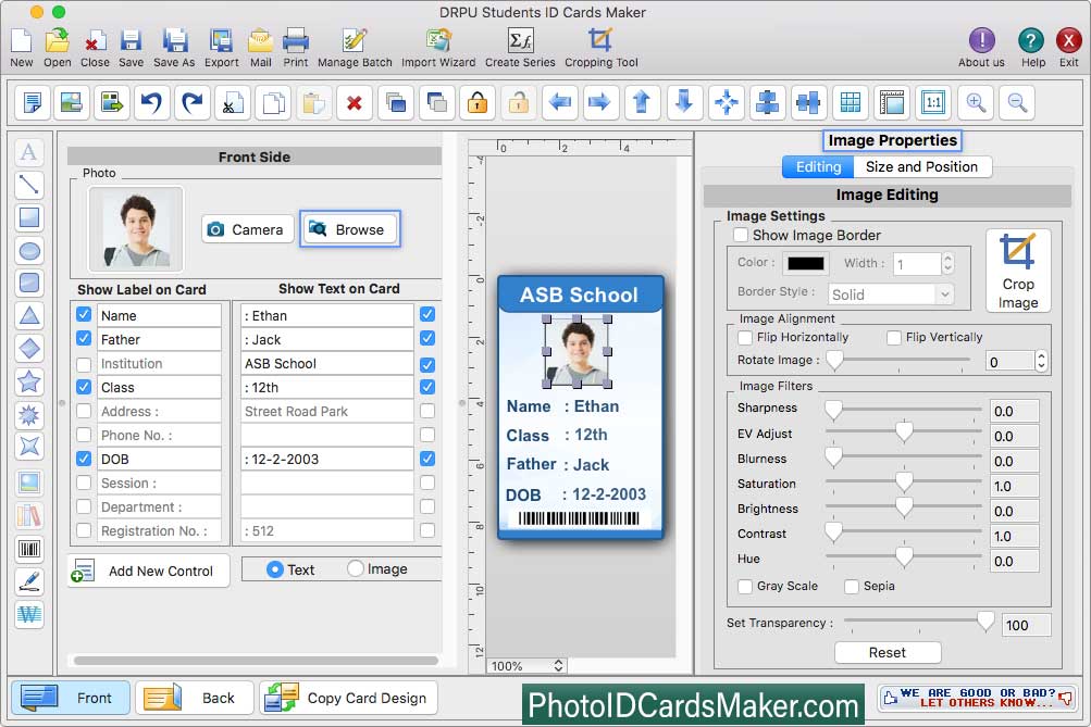 Mac Student ID Cards Maker Software