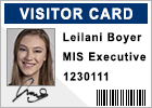 Visitor ID Card